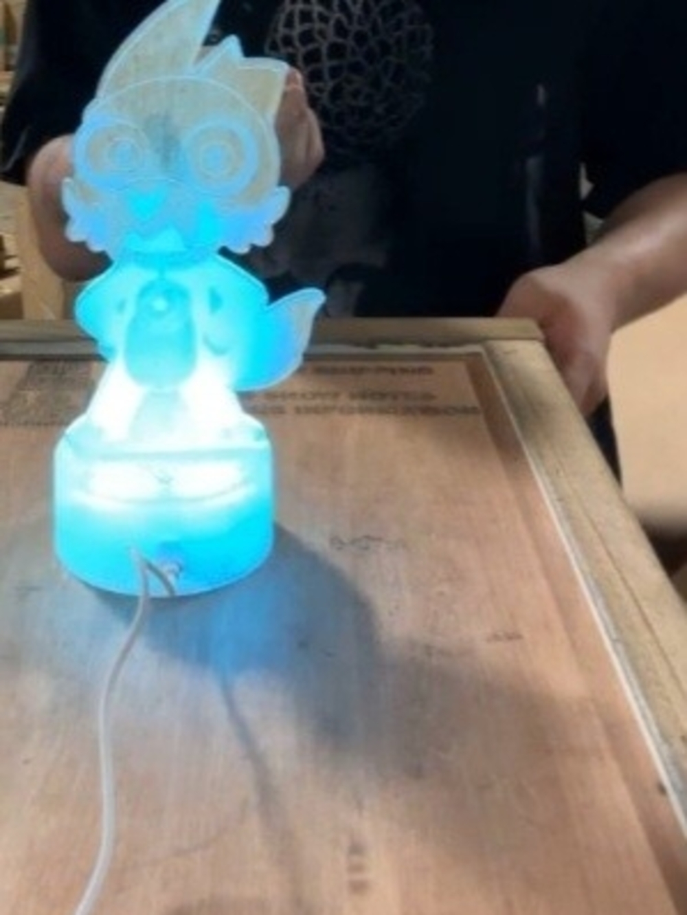 3D illusion owl night light NIB Retail $25